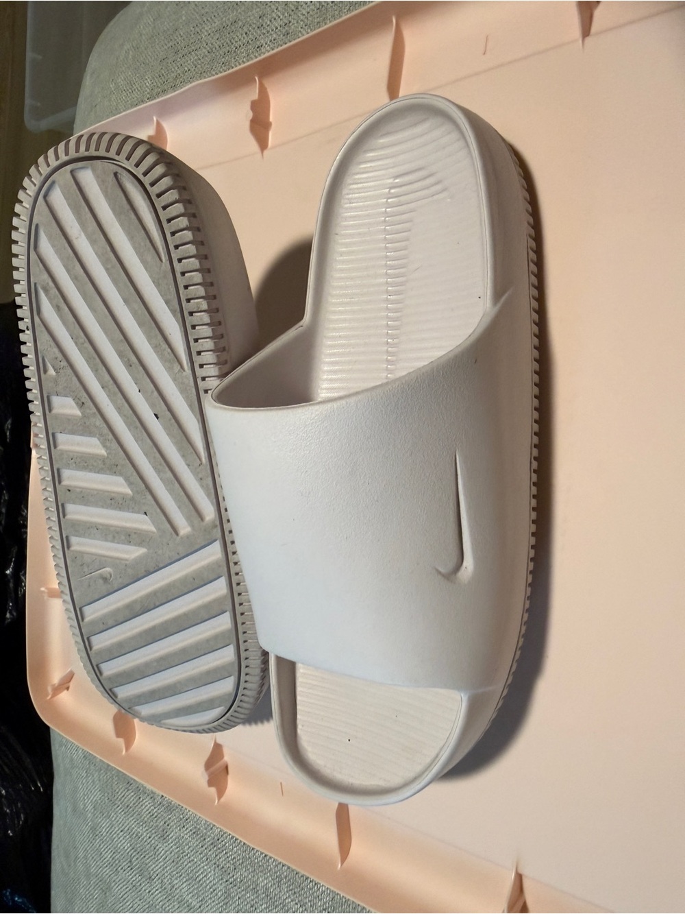 Nike Women's Light Pink Slide Sandals